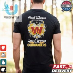 Real Women Love Football Smart Women Love The Washington Commanders X Floral Diamonds Shirt fashionwaveus 1 2