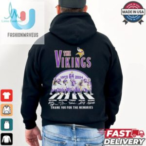 The Vikings Football Abbey Road 64 Years 1960 2024 Thank You For The Memories Signatures Shirt fashionwaveus 1 1