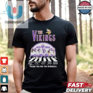 The Vikings Football Abbey Road 64 Years 1960 2024 Thank You For The Memories Signatures Shirt fashionwaveus 1 3