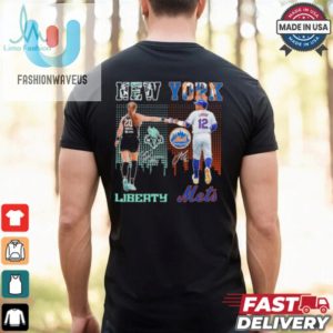 Sabrina Ionescu New York Liberty X Francisco Lindor New York Mets Shirt fashionwaveus 1 2