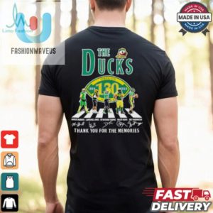 Oregon Ducks The Ducks Abbey Road Thank You For The Memories Of 130 Years Signature Shirt fashionwaveus 1 2