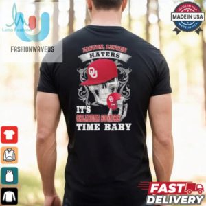 Skull Listen Listen Haters Its Oklahoma Sooners Time Bay Shirt fashionwaveus 1 2