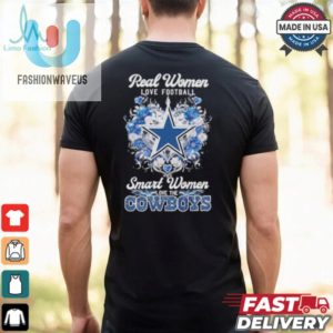 Real Women Love Football Smart Women Love The Dallas Cowboys X Floral Diamonds Shirt fashionwaveus 1 2