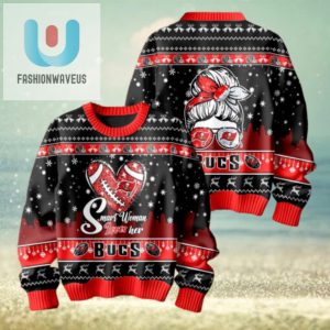 Smart Woman Loves Her Tampa Bay Buccaneers Christmas Holiday Sweater1 fashionwaveus 1 1