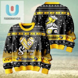 Smart Woman Loves Her Pittsburgh Steelers Christmas Holiday Sweater1 fashionwaveus 1 1