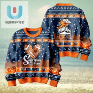 Smart Woman Loves Her Chicago Bears Christmas Holiday Sweater1 fashionwaveus 1 1