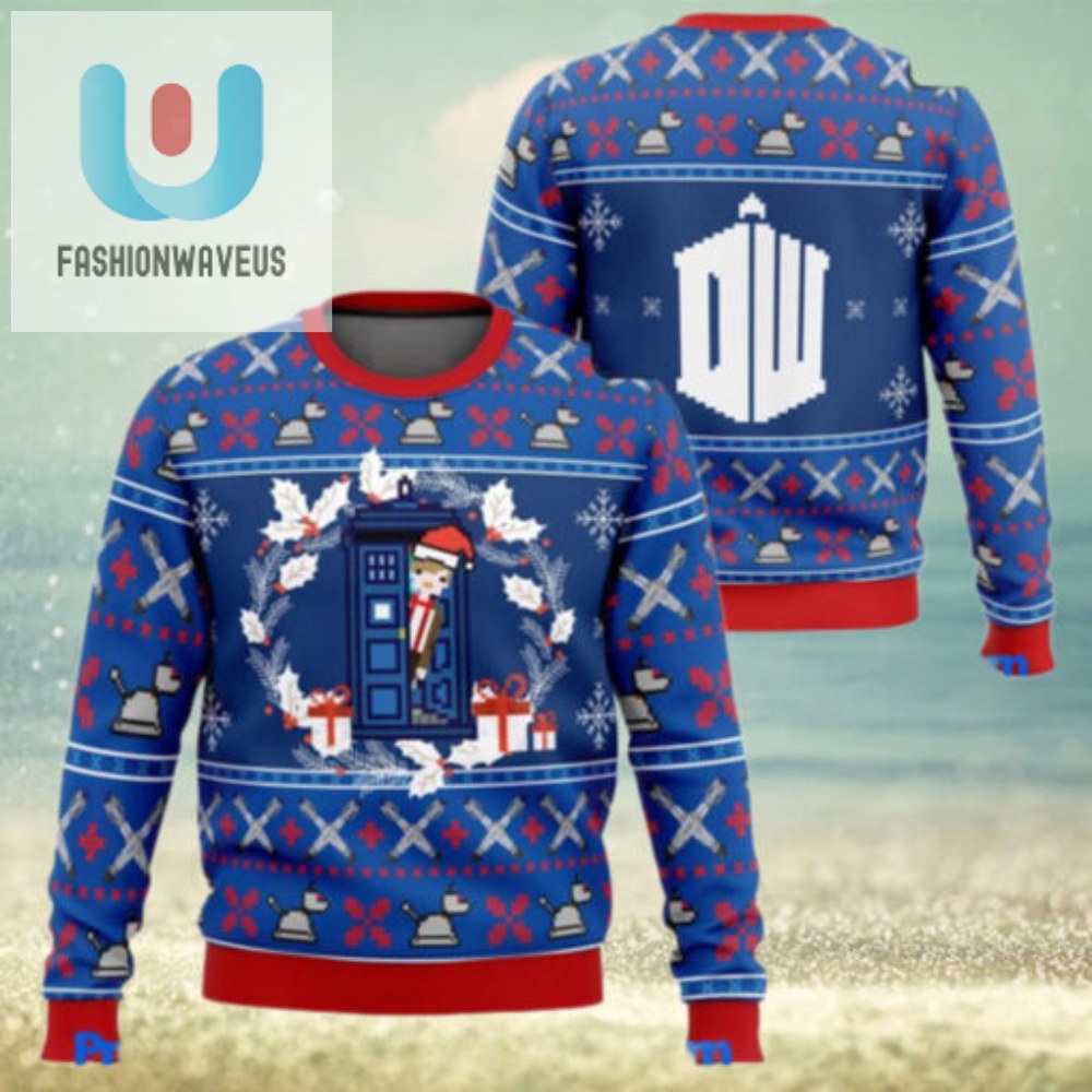 Doctor Who Tardis Ugly Christmas Sweaters 