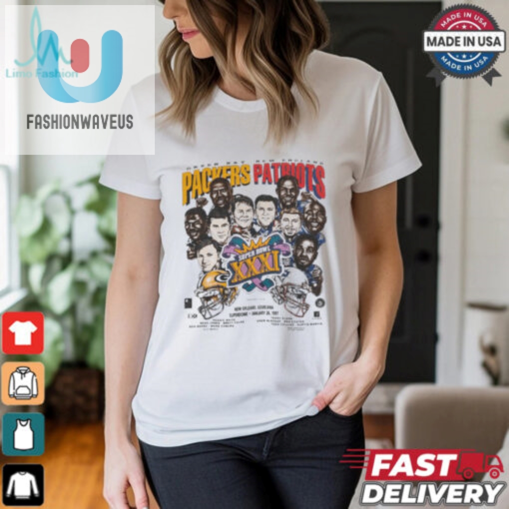 1997 Vts Packers Patriot Nfl Cartoon Tshirt 