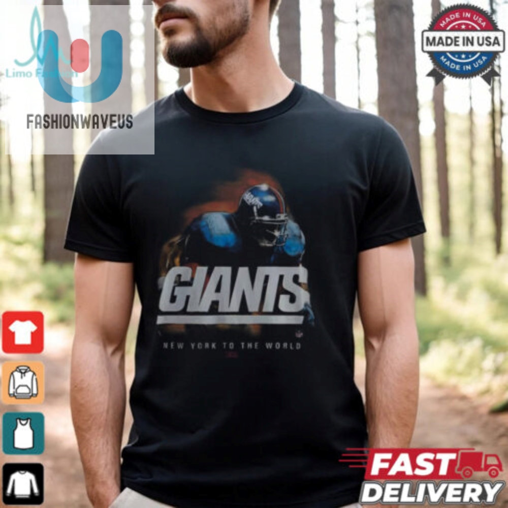 Kith Nfl New York Giants Vintage Tee In Nocturnal Blue Shirt 