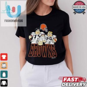 1992 Hanna Barbera The Flintstones Cleveland Browns T Shirt fashionwaveus 1 2