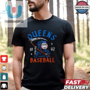 New York Mets Mr. Met Grim Reaper Queens Baseball 1962 Tee Shirt fashionwaveus 1 2