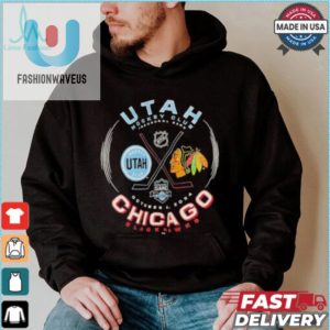 Official Utah Hockey Vs Chicago Blackhawks 2024 Inaugural Game October 8 2024 Shirt fashionwaveus 1 1