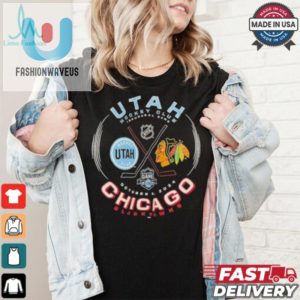 Official Utah Hockey Vs Chicago Blackhawks 2024 Inaugural Game October 8 2024 Shirt fashionwaveus 1 4