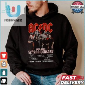 Acdc 52 Years Anniversary 1973 2025 Thank You For The Memories Gift For Fan T Shirt fashionwaveus 1 1