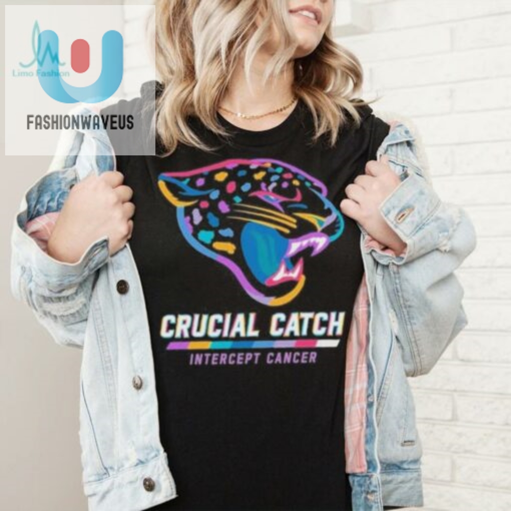 Design Jacksonville Jaguars 2024 Crucial Catch Intercept Cancer Awareness T Shirt 