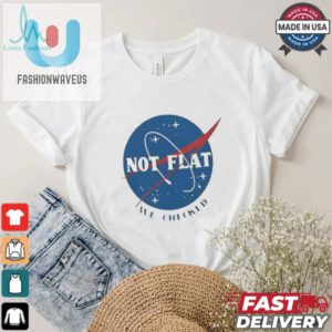 Not Flat We Checked Logo T Shirt fashionwaveus 1 3