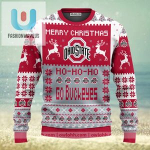 Ohio State Buckeyes Merry Christmas Ugly Christmas Sweaters fashionwaveus 1 1