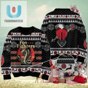 Foo Fighters Ride Like Lighting Christmas Sweater Chirstmas Gifts 2024 Xmas For Family And Friends Ugly Sweater fashionwaveus 1 1