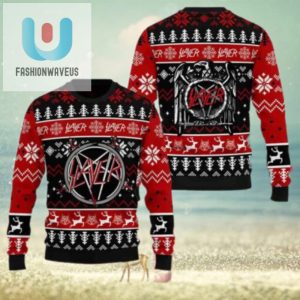 Slayer American Thrash Metal Band King Hanneman Lombardo Araya Christmas Sweater Chirstmas Gifts 2024 Xmas For Family And Friends Ugly Sweater fashionwaveus 1 1