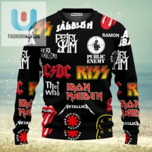 Mens Rock And Roll Punk Ugly Christmas Sweaters fashionwaveus 1 1