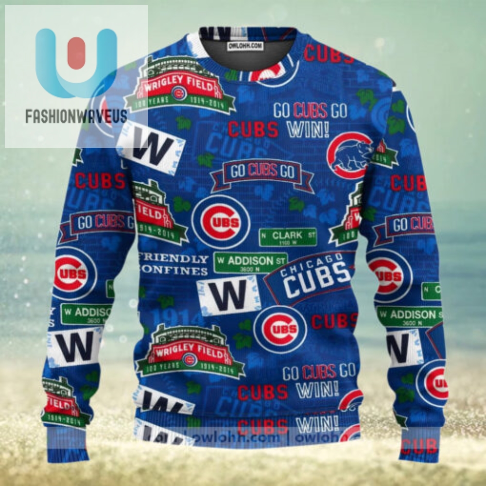 Chicago Cubs Baseball Ugly Christmas Sweaters 