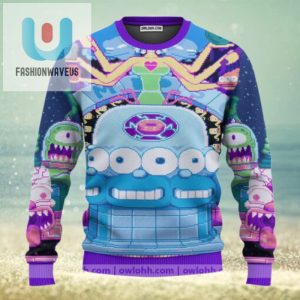 The Simpsons Psychedelic Trip Ugly Christmas Sweaters fashionwaveus 1 1