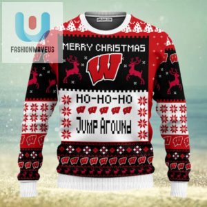 Wisconsin Badgers Merry Christmas Ugly Christmas Sweaters fashionwaveus 1 1