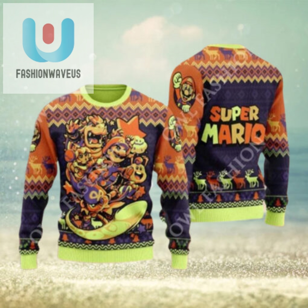 Super Mario All Character Unisex Ugly Sweater 