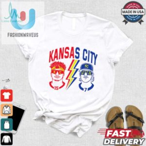 Kansas City Royals And Kansan City Chiefs Football Patrick Mahomes Vs Witt Jr. Shirt fashionwaveus 1 2