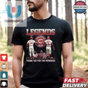 Legends Reds Pete Rose Johnny Bench Thank You For The Memories Shirt fashionwaveus 1 1