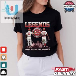 Legends Reds Pete Rose Johnny Bench Thank You For The Memories Shirt fashionwaveus 1 3