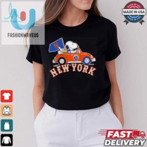 Snoopy And Woodstock Driving Car New York Mets 2024 Mlb Playoff Shirt fashionwaveus 1 3