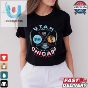 Utah Hockey Club Inaugural Game Chicago Blackhawks 2024 Nhl Shirt fashionwaveus 1 3