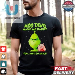 Grinch Moo Deng Make Me Happy You Not So Much Christmas Shirt fashionwaveus 1 1