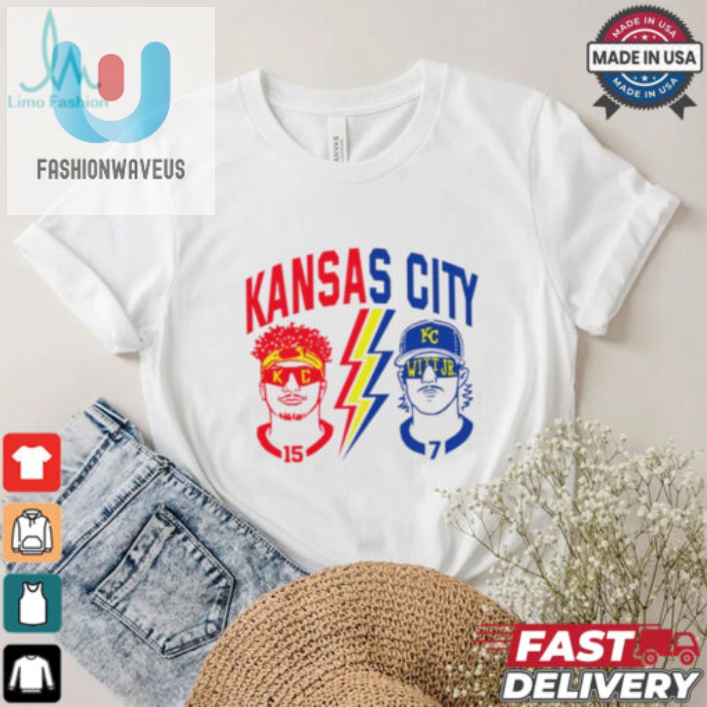 Kansas City Royals And Kansan City Chiefs Football Patrick Mahomes Vs Witt Jr. Shirt 