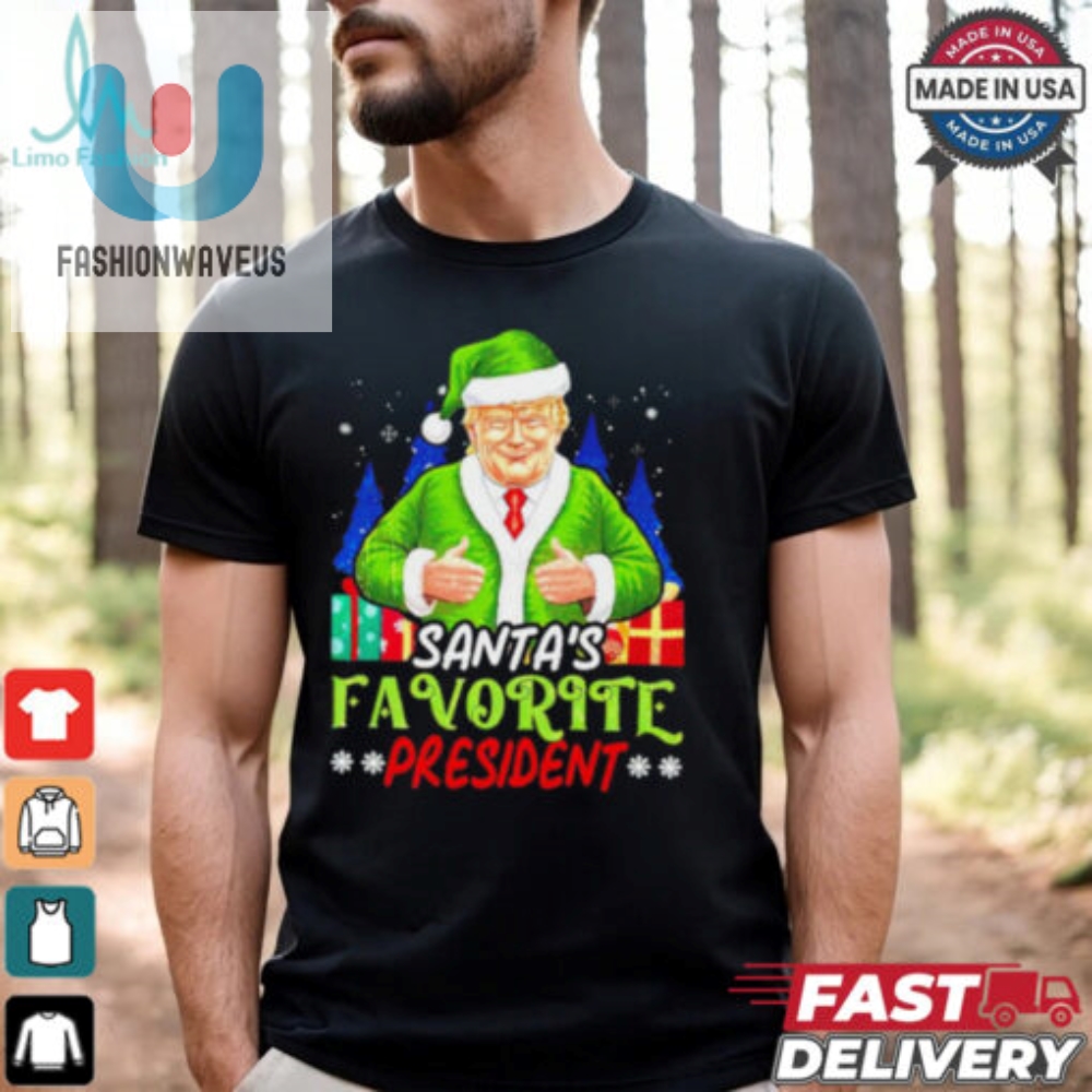 Santas Favorite President Funny Trump Christmas Shirt 