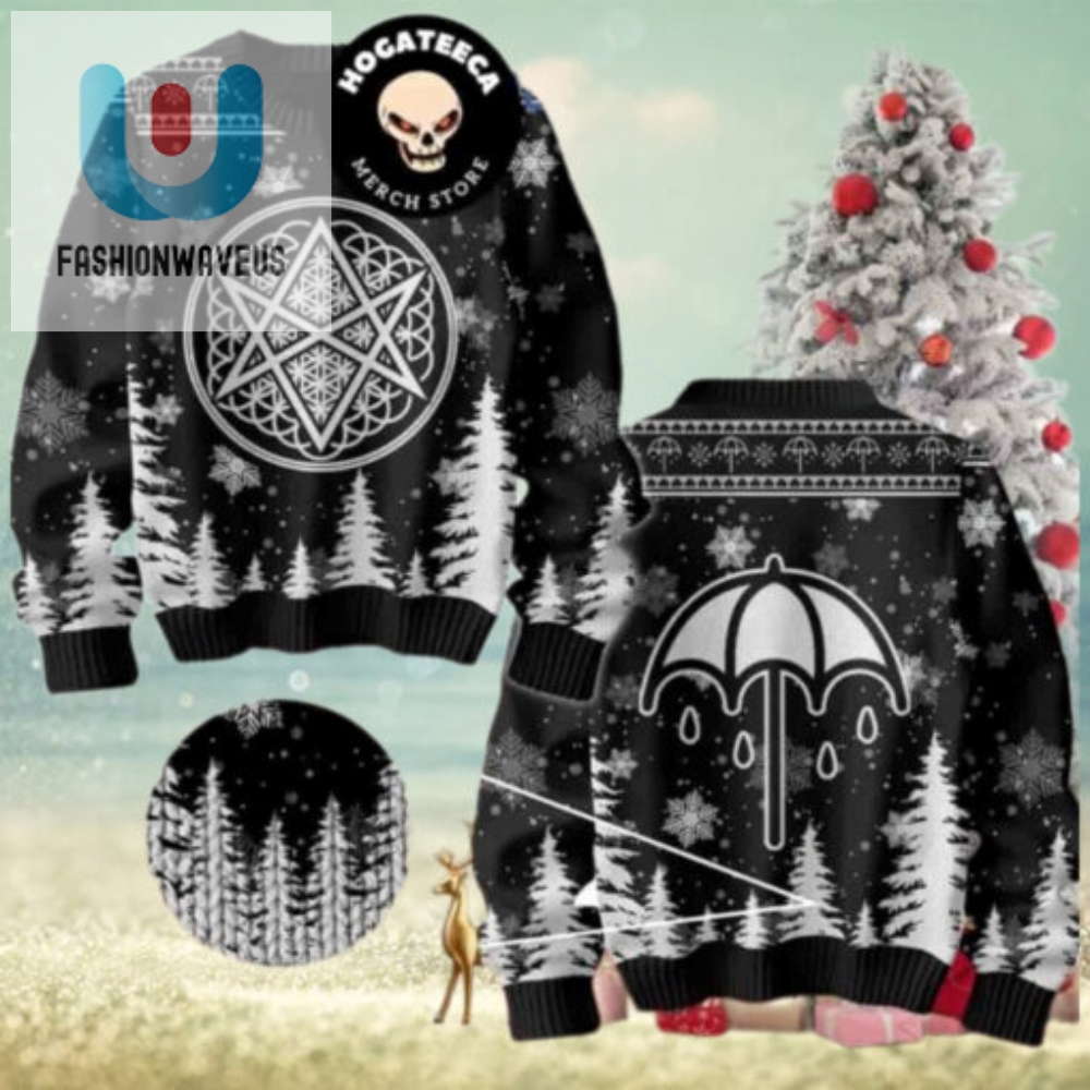 Bring Me The Horizon Logo Rock Band Christmas Sweater Chirstmas Gifts 2024 Xmas For Family And Friends Ugly Sweater 