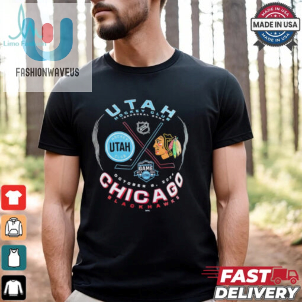 Utah Hockey Club Inaugural Game Chicago Blackhawks 2024 Nhl Shirt 