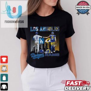 Original Los Angeles Dodgers And Rams Shohei Ohtani Matthew Stafford Signatures 2024 T Shirt fashionwaveus 1 3