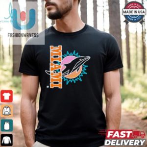 Miami Dolphins X Aleali May Black T Shirts fashionwaveus 1 2