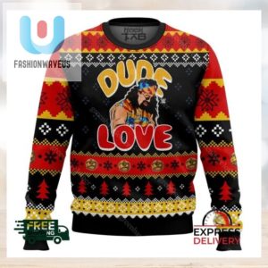 Dude Love Mick Foley Ugly Christmas Sweater fashionwaveus 1 1