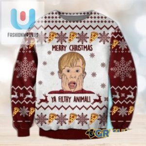 Merry Christmas Ya Filthy Animal Home Alone Woolen Ugly Sweater fashionwaveus 1 1