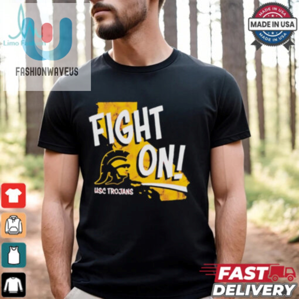 Awesome Usc Trojans Fight On Logo Shirt 