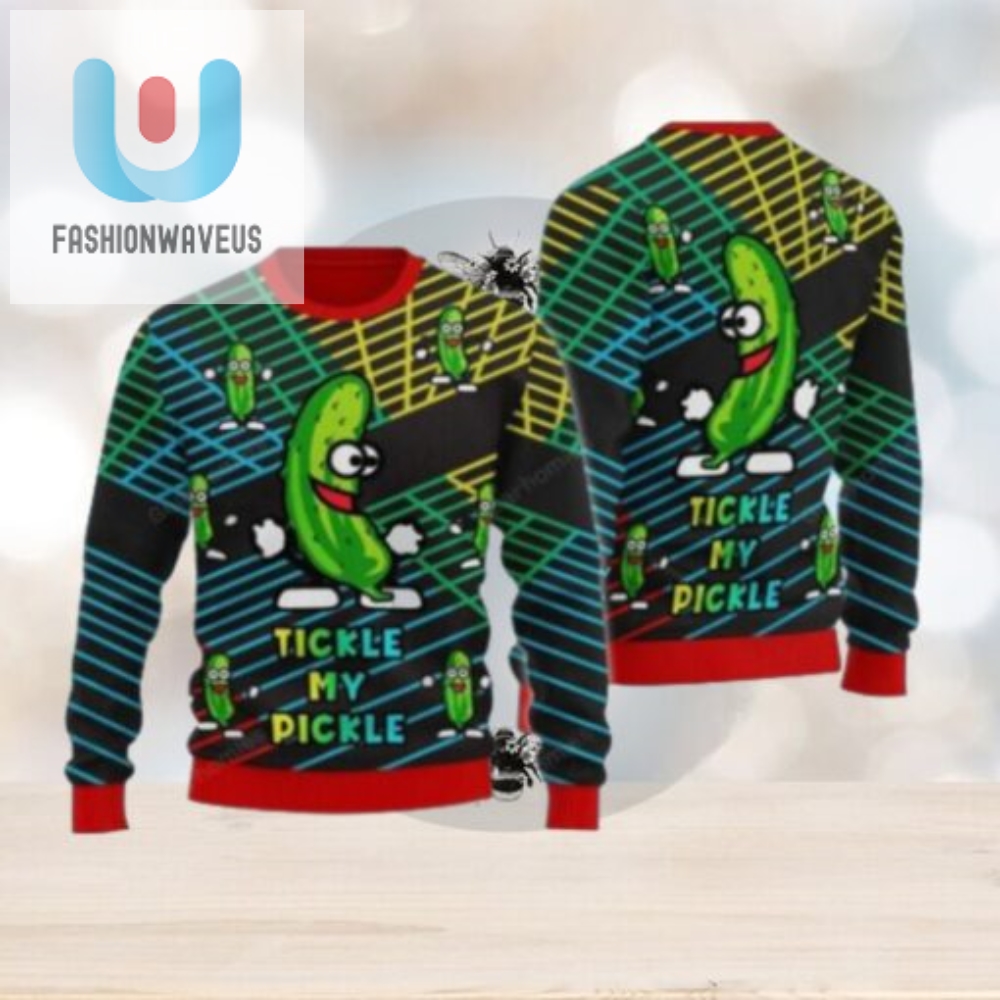 Tickle My Pickle Ugly Christmas Sweater 