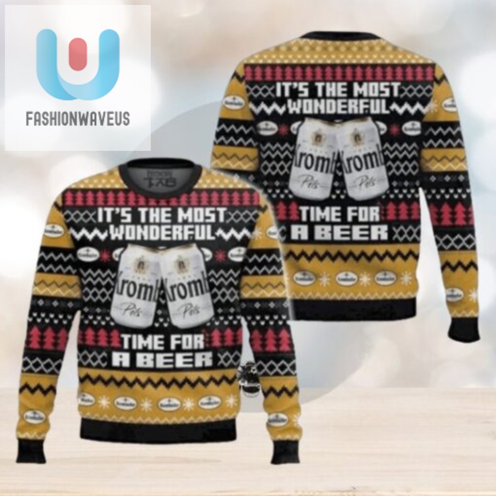 Krombacher Its The Most Wonderful Time For A Beer Ugly Christmas Sweater 