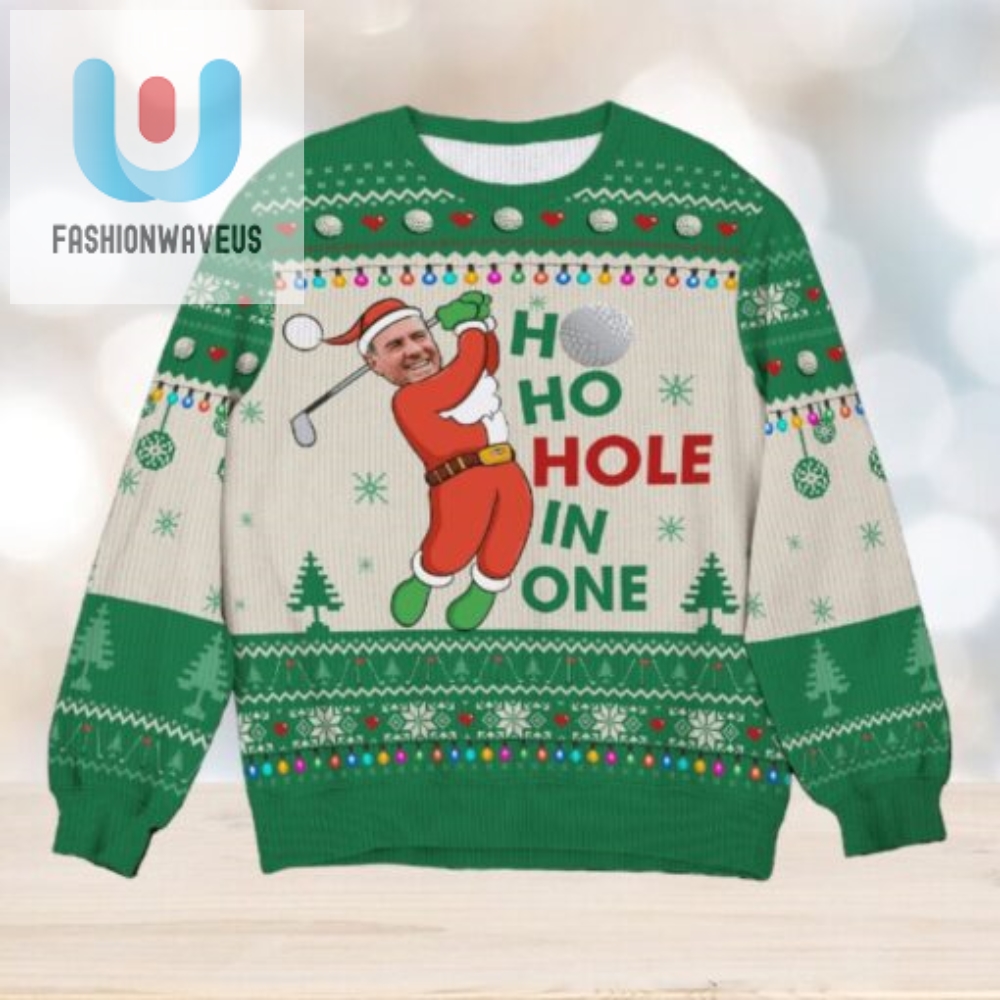 Custom Photo Gifts For Golf Player Ugly Sweater 