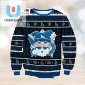 Mlb La Dodgers Skull Baseball Christmas Ugly Sweater fashionwaveus 1 1