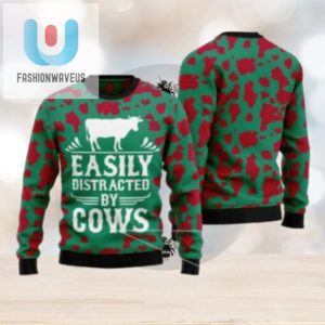 Easily Distracted By Cows Ugly Christmas Sweater fashionwaveus 1 1