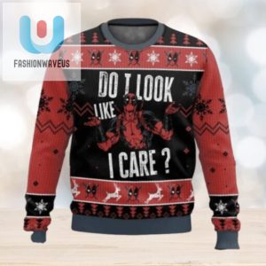 Do I Look Like I Care Deadpool Ugly Christmas Sweater fashionwaveus 1 1