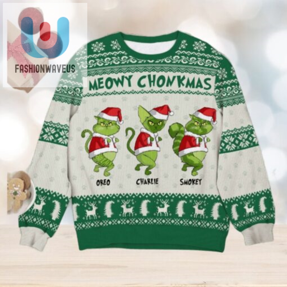 Cat Lover Personalized 3D Knitted Ugly Sweater Gift For Cat Lover Christmas Gift Cat Lover Sweater 